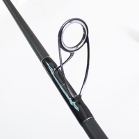 Canne à pêche longue en fibre de carbone SFR082 haute résistance, 2 sections, pour la pêche en surf en eau salée