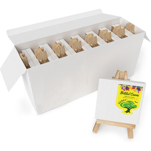 <strong>Mini</strong> Easel <strong>Canvas</strong> 10*10cm Stretched <strong>Canvas</strong> with Easel Set Art <strong>Canvas</strong> - Product Image 1