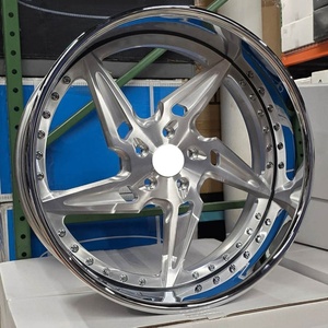 Cerchi Forgiati LZT-1103 Personalizzati per Auto, 22 24 26 Pollici, Bipartiti, con Bordo Cromato e Profilo Profondo, 5x114.3 5x120 per Chevy <span class=keywords><strong>Monte</strong></span> <span class=keywords><strong>Carlo</strong></span> Camaro - Product Image 4