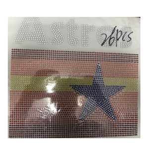 คริสตัลเบสบอลรูปหัวใจแอสโทรส DIY ประดับพลอยเทียมแวววาวลวดลายสวยงาม - Product Image 4