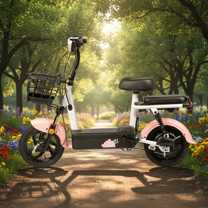 Vélo électrique adulte à <span class=keywords><strong>2</strong></span> roues, prix d'usine, 48V 350W, moteur sans balais électronique, cadre en acier carbone, cyclomoteur longue distance à vendre - Product Image 2