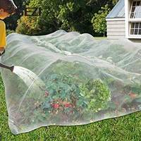 Filet de tissu de maille de filet de barrière d'insectes avec le cordon pour l'agriculture d'oiseau