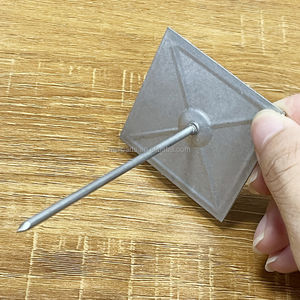 50X50mm 베이스 12GA 필 프레스 행거 자체 접착 스틱 행거 절연 핀 절연 걸이 제조 업체 붙어 - Product Image 3