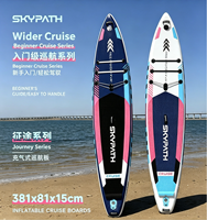 Planche de paddle gonflable 381 cm, planche de SUP polyvalente, résistante, portable, écologique, pour la pratique du paddle en eau libre