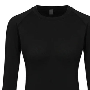 Low MOQ Latest <b>Design</b> Premium Women's <b>Compression</b> <b>Shirts</b> with <b>Custom</b> Logo High Quality Spandex/Polyester Quick Dry Eco-Friendly - Product Image 4