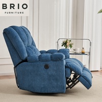 Fauteuil inclinable électrique moderne en vente chaude d'usine avec port de charge USB, fauteuil simple réglable pour salon, chambre à coucher, bar