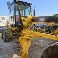 Niveleuse à moteur CAT 140H d'occasion, faible nombre d'heures, lame d'origine, intérieur propre, pour nivellement de terres agricoles - Approvisionnement mondial