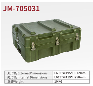 กล่องใส่ของแบบโรโมลด์ทนทานสีเขียว Sage Green 68L 67L 64L JM705031 MDF กลางแจ้งที่ชัดเจน - Product Image 3