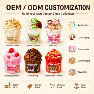 Kit de Slime de 6 Sabores para Jugar, Serie de Slime Brillante con Textura de Mantequilla, Juguete Sensorial Suave y Elástico, Set de Regalo OEM al por Mayor - Product Image 4