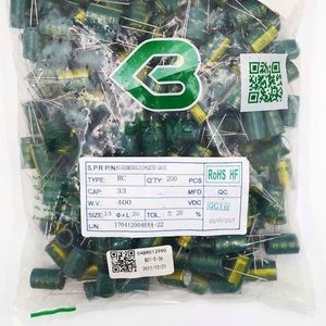 Bulk Discount RC400M330L013*20TH-2A1E 13*20 Capacitors Through-Hole Electrolytic Capacitors 33uF 20% 400V - Product Image 1