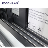 Ventana Corredera de Aluminio con Ahorro de Energía Personalizada ROGENILAN, Ventanas Correderas con Doble Acristalamiento Low-E y Mosquitera