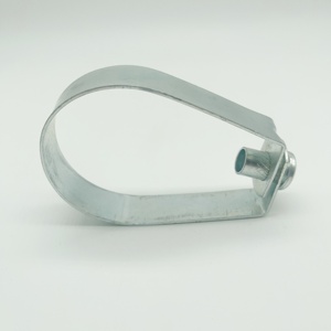 Collier de serrage pivotant réglable en acier inoxydable et en fer galvanisé avec <span class=keywords><strong>surface</strong></span> galvanisée pour applications de tuyauterie - Product Image 1