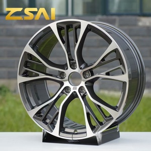 Venta Caliente, Nuevo Diseño de Malla Negra Completa, Llantas de Aleación de 20 2122 Pulgadas <span class=keywords><strong>5</strong></span>*120 5x112 <span class=keywords><strong>5</strong></span> Orificios para Jeep, Llantas para Automóviles de Pasajeros - Product Image 6