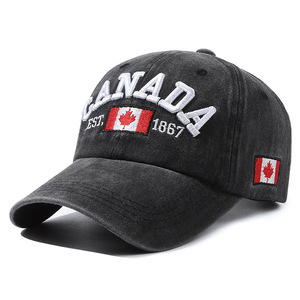 Casquettes personnalisées Chapeau haut à 6 panneaux Casquette de baseball canadienne polyvalente pour hommes et femmes Lettres <span class=keywords><strong>pop</strong></span> Design Coton Matériel Populaire - Product Image 6