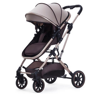 Luxe <span class=keywords><strong>3</strong></span> en <span class=keywords><strong>1</strong></span> bébé siège <span class=keywords><strong>auto</strong></span> poussette ensemble pliable coton poussette landau pour voyage pour nouveau-nés et tout-petits - Product Image 3