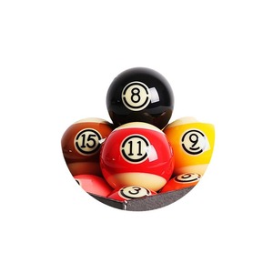 Juego de Bolas de Billar de Resina Negra No. 8 de Fábrica Directa, Tamaño Grande Estándar, Juego de 16 Bolas de Colores, Estilo Americano Exclusivo - Product Image 5