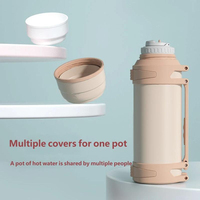 Bouteille d'eau isotherme portable grande capacité, avec revêtement en acier inoxydable 316, style élégant, pour femmes et bébés, idéale pour l'extérieur