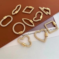 Fermoirs de gros bijoux ovales en plaqué or 18 carats Fermoir à vis pour bijoux à bricoler soi-même