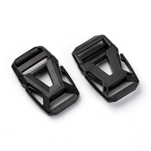<b>Plastic</b> <b>Sliding</b> Buckle 20mm Inner Diameter Black Durable For Bags - Product Image 1