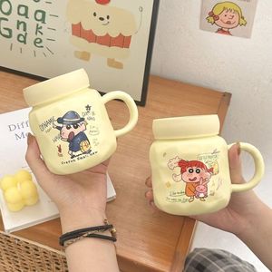 Taza de Cerámica Xiaoxin con Acabado Espejo, Linda Taza de Gran Capacidad con Diseño de Dibujos Animados, Resistente a Altas Temperaturas, Apta para Microondas, Práctica - Product Image 4