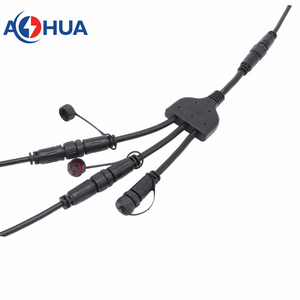 Y hình dạng không thấm nước IP65 Cáp Splitter với cáp mở rộng cho trình điều khiển điện Y-PVC-08 2 Pin Nam Nữ cắm ổ cắm - Product Image 3