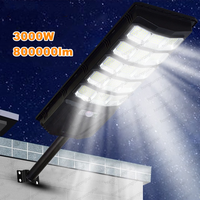Lampu Led taman dinding jalan, lampu dinding Jalan Sensor gerak luar ruangan kuat tenaga surya 800000LM 5000W/4000W/3000W/2000W/1000W