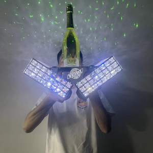 Giá Trưng Bày Chai LED Giá Trưng Bày VIP Bằng <span class=keywords><strong>Acrylic</strong></span> Tùy Chỉnh Giá Đỡ Rượu LED Giá Trưng Bày Chai Vinh Quang Quầy Bar Gia Đình - Product Image 6