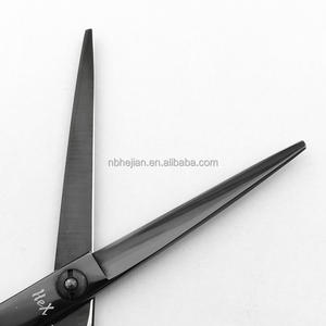 Tijeras de corte de pelo profesionales con revestimiento de titanio negro para zurdos, juego de tijeras de adelgazamiento, tijeras de estilista de 6" - Product Image 3