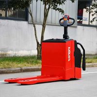 MIMA 2500kg Elektrischer Palettenhubwagen Handtruck RWD Blei-Säure-Batterie 1150x170mm Gabelgröße Vollgummi/Polyurethan-Reifen für Lager