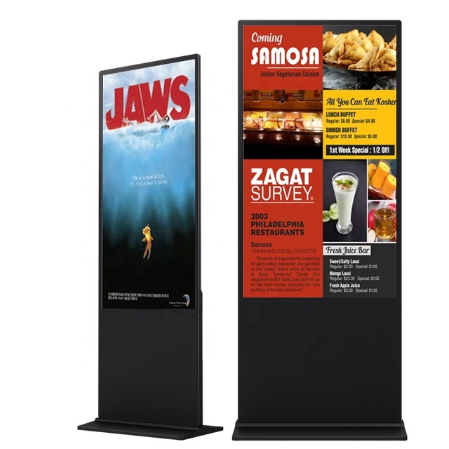 43 49 55 65 Inch Full Hd Digital Signage And Display Built-in Speakers Elevator Use Animation Support Wifi Hotspot Android Os