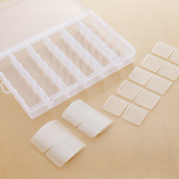 Boîte de rangement en plastique pour perles, 36 grilles, bricolage, bijoux, matériel de pêche, séparateurs réglables