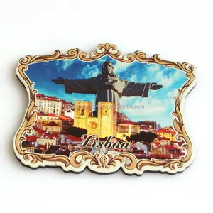 Aimant de réfrigérateur en feuille gaufrée <span class=keywords><strong>souvenir</strong></span> touristique de <span class=keywords><strong>Lisbonne</strong></span> Portugal au design personnalisé en gros - Product Image 3