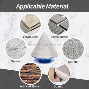 Punta diamantata a cono per foratura e smussatura, utensile per la lavorazione di granito, marmo e pietra, prodotta in Cina, bestseller - Product Image 6