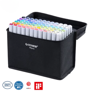 Student Art Sketch Marker Pen Set Feine Spitze Farb zeichnung marker auf Alkohol basis Pinsels pitze Alkohole Marker Set PP Material Pen - Product Image 1