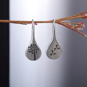 Orecchini Pendenti Vintage a Forma di Soffione per Donne, Gioielli Minimalisti Unici per Uso Quotidiano - Product Image 4