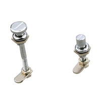 Serrures d'armoires industrielles haute sécurité MS307 Serrure à came de moulage sous pression en alliage de Zinc de 19mm avec plaque de support étanche Moulage sous pression