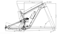 Cadre de vélo en carbone pour VTT 27.5ER, cadre complet en fibre de carbone Toray T700, cadre de vélo en carbone pour VTT, vente en gros de cadres de vélo en stock, fourni par ICAN B