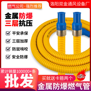 Tuyau de gaz blindé en métal Aaron 1/2 pouce anti-rongeurs pour système de chauffe-eau au gaz - Product Image 4