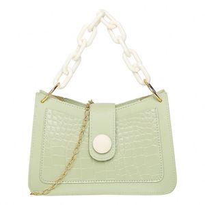 Nuevo diseño, cadena grande verde, cierre de modelado, <span class=keywords><strong>Revista</strong></span> de Comercio, bolsos informales para <span class=keywords><strong>mujer</strong></span>, bolsos de mano para <span class=keywords><strong>mujer</strong></span> - Product Image 1