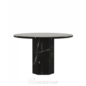 Modern Round <b>Dining</b> <b>Table</b> Home Decoration Arabescato Corchia Use White - Product Image 4