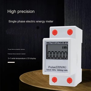Loại đường <span class=keywords><strong>s</strong></span>ắt thông minh hiển thị kỹ thuật <span class=keywords><strong>s</strong></span>ố mét DIN đường <span class=keywords><strong>s</strong></span>ắt năng lượng mét chính xác cao một pha điện năng lượng mét - Product Image 5