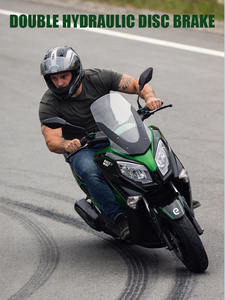 Scooter avec moteur 4000W, batterie lithium 72V 50/100Ah, autonomie 180km, freins à disque hydrauliques, capacité de charge 200kg, amovible, haute puissance - Product Image 3