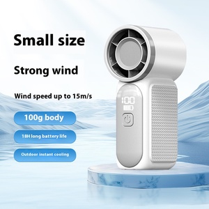 <span class=keywords><strong>Ventilateur</strong></span> de poche miniature turbo rechargeable personnalisé avec logo, ventilateurs portables à main pour l'été - Product Image 4