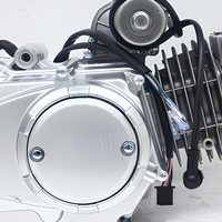 Ensemble moteur de moto 150cc 4 temps, embrayage semi-automatique, 3 vitesses avant, 1 marche arrière, démarrage électrique, refroidissement par air, pour karting et VTT