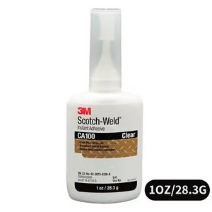 3M CA100 Instant <b>Adhesive</b> (ISO VG 15) Bonding Agent for EPDM Metals Glass Rubber Plastics <b>Stone</b> Wood and Stainless Steel - Product Image 2