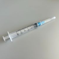 Seringues jetables en plastique vétérinaire à double micro-pointe KL-001, à embout Luer Lock, pour injection, usage industriel, coupe, 1 ml, 2 ml, 3 ml