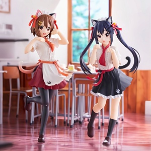 Figurines décoratives d'<span class=keywords><strong>anime</strong></span> en PVC des personnages de dessins animés <span class=keywords><strong>K</strong></span>-<span class=keywords><strong>On</strong></span> Cat Girl Hirazawa Yui et Nakano Azusa, livraison en gros/agent - Product Image 1