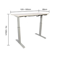 WEKIS poste de travail direct d'usine Table de bureau réglable en hauteur Table d'ordinateur de bureau assise debout