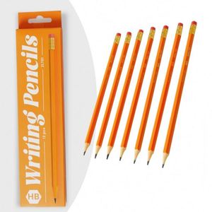 High Quality 12-Piece HB/2B Standard Pencils Set Customizable Student Writing Pencils with English Packing Box - Product Image 4