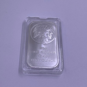Nuove Lingotti d'Argento <span class=keywords><strong>US</strong></span> Ox 2026, Barre d'Argento da 1 Oncia Troy, Collezione <span class=keywords><strong>di</strong></span> Artigianato in Metallo - Product Image 2